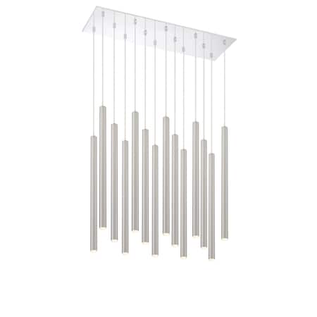 Z-Lite Forest 14 Light Island/Billiard, Chrome & Brushed Nickel 917MP24-BN-LED-14LCH